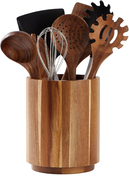 Wood Utensil Holder