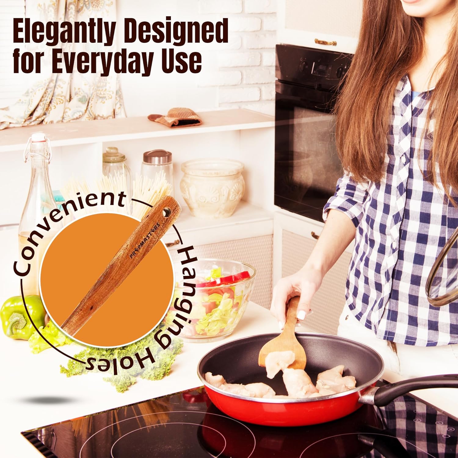 7 Pcs Wooden Utensil Set - Image 5